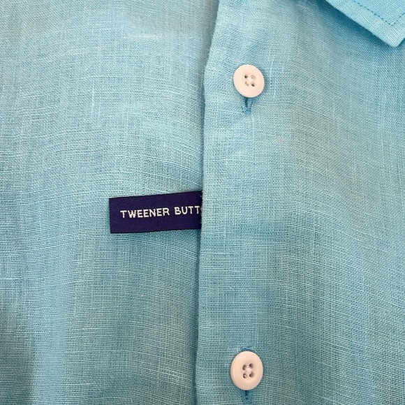 Johnnie-O Men’s Felix Linen Sport shirt LS. Blue. XX Large. NWT - Picture 5 of 9